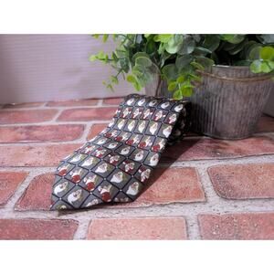 Walt Disney World Seven Dwarfs Grumpy 100% Silk Tie Necktie 4” 61” Collectible